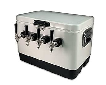 Coldbreak Jockey Box, 4 Taps, Rear Inputs, 54 qt. Steel Belted 